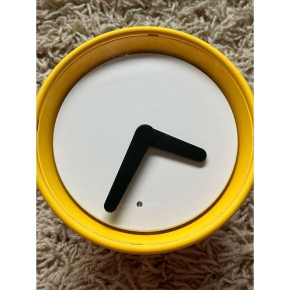 Heny Preutz Ikea Yellow Rubber Stolpa Silent Clock, Illuminates - Picture 2 of 8